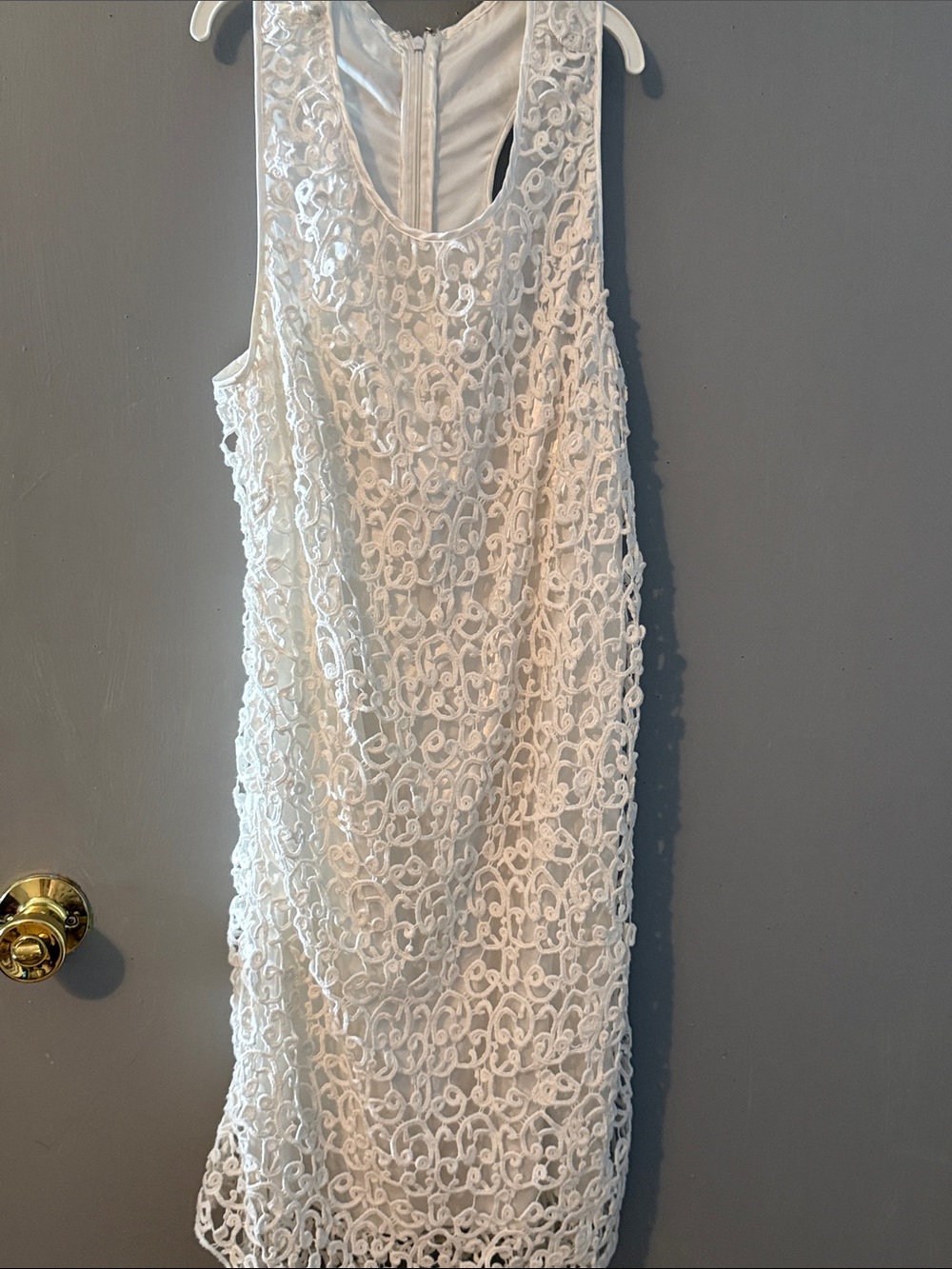 Laundry By Shelli Segal White Lace Midi Dress